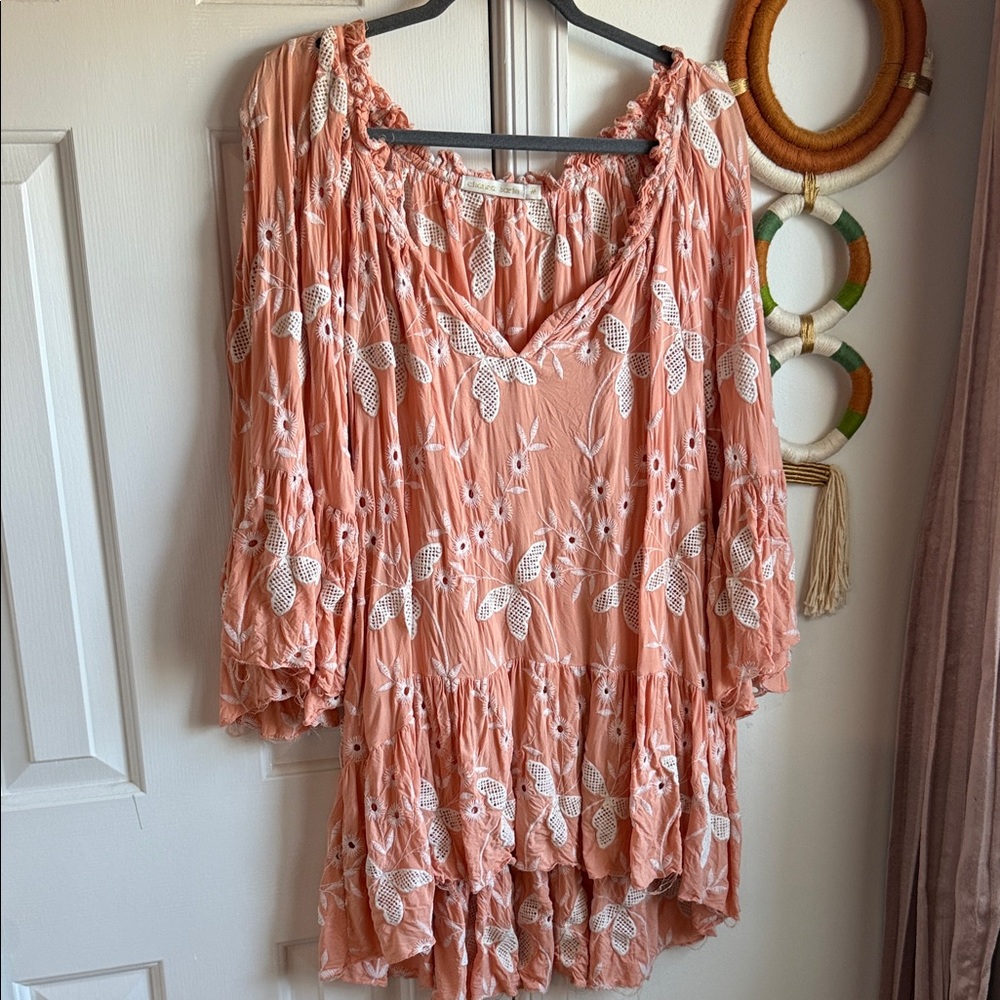 Floral Peach Blouse